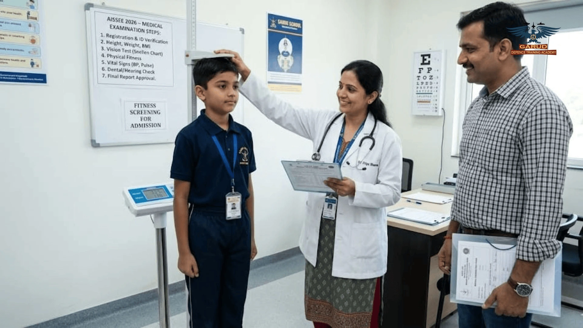 sainik medical test and counselling