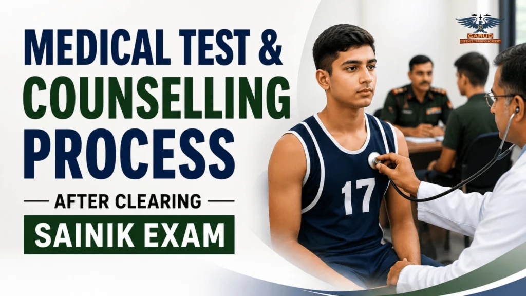 sainik medical test and counselling